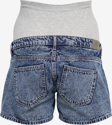 Only Maternity Regular Shorts 'Jagger' in Blau