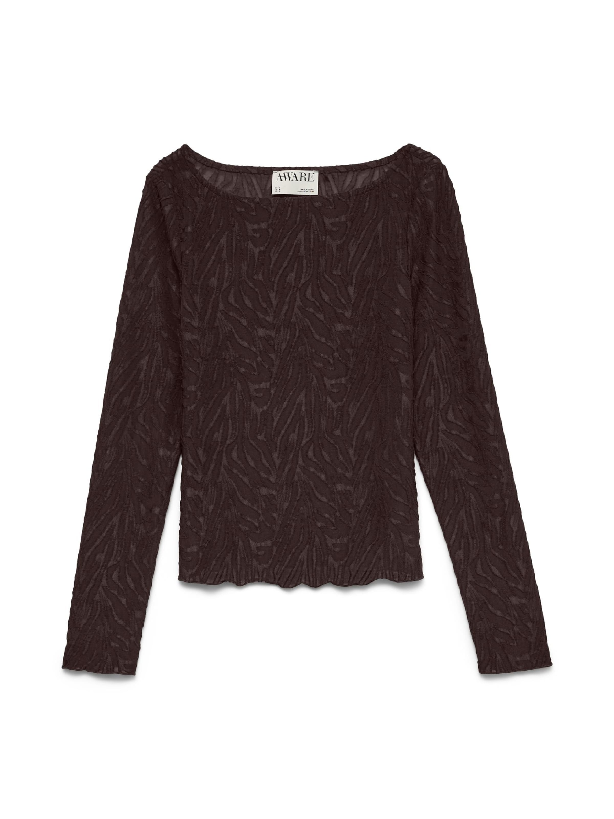 VERO MODA Top 'NANCY' in Bruin: voorkant