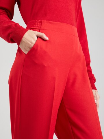 MORE & MORE regular Bukser med fals i rød
