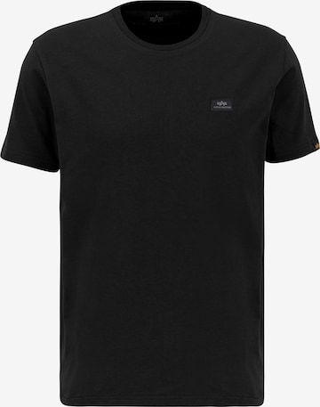 ALPHA INDUSTRIES Μπλουζάκι σε μαύρο: μπροστά
