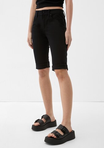 QS Slim fit Trousers ' CATIE ' in Black