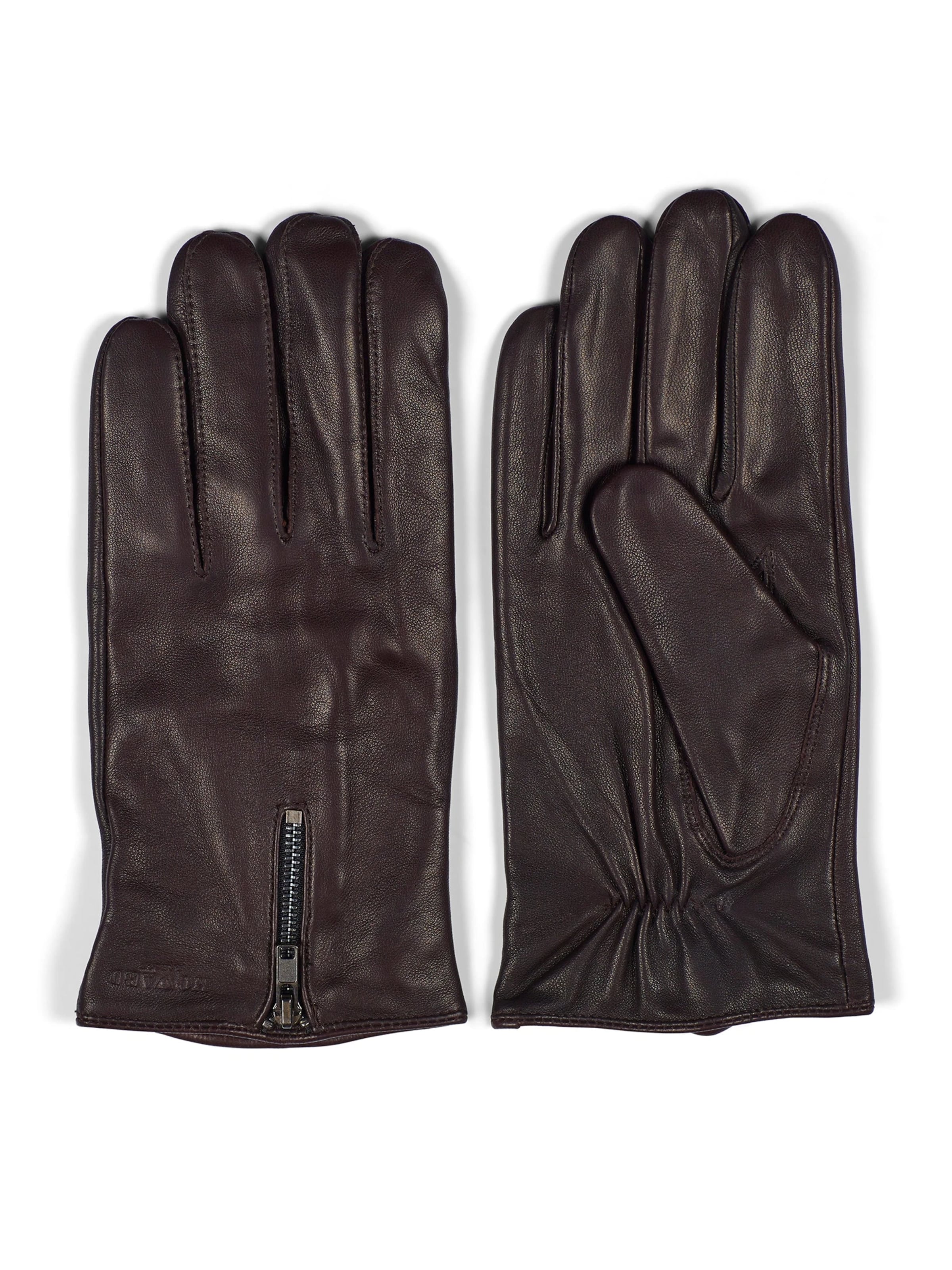 Gants 'Barney' Howard London en marron : devant