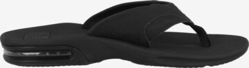 REEF Beach & Pool Shoes 'Fanning' in Black