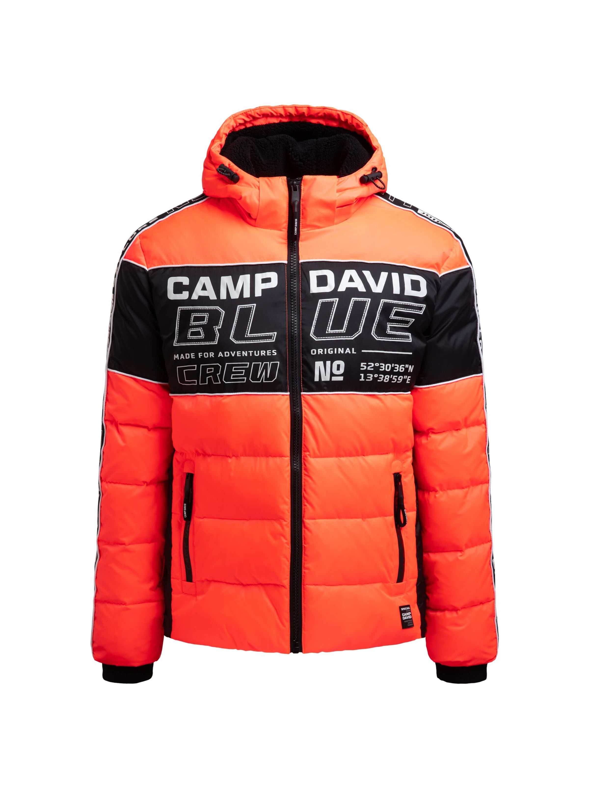 CAMP DAVID Winter jacket in Orange: front