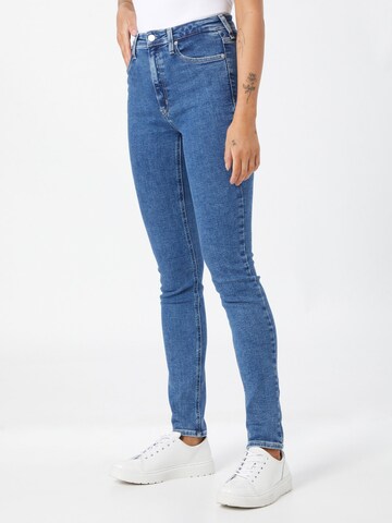 Calvin Klein Jeans Skinny Jeans in Blauw: voorkant