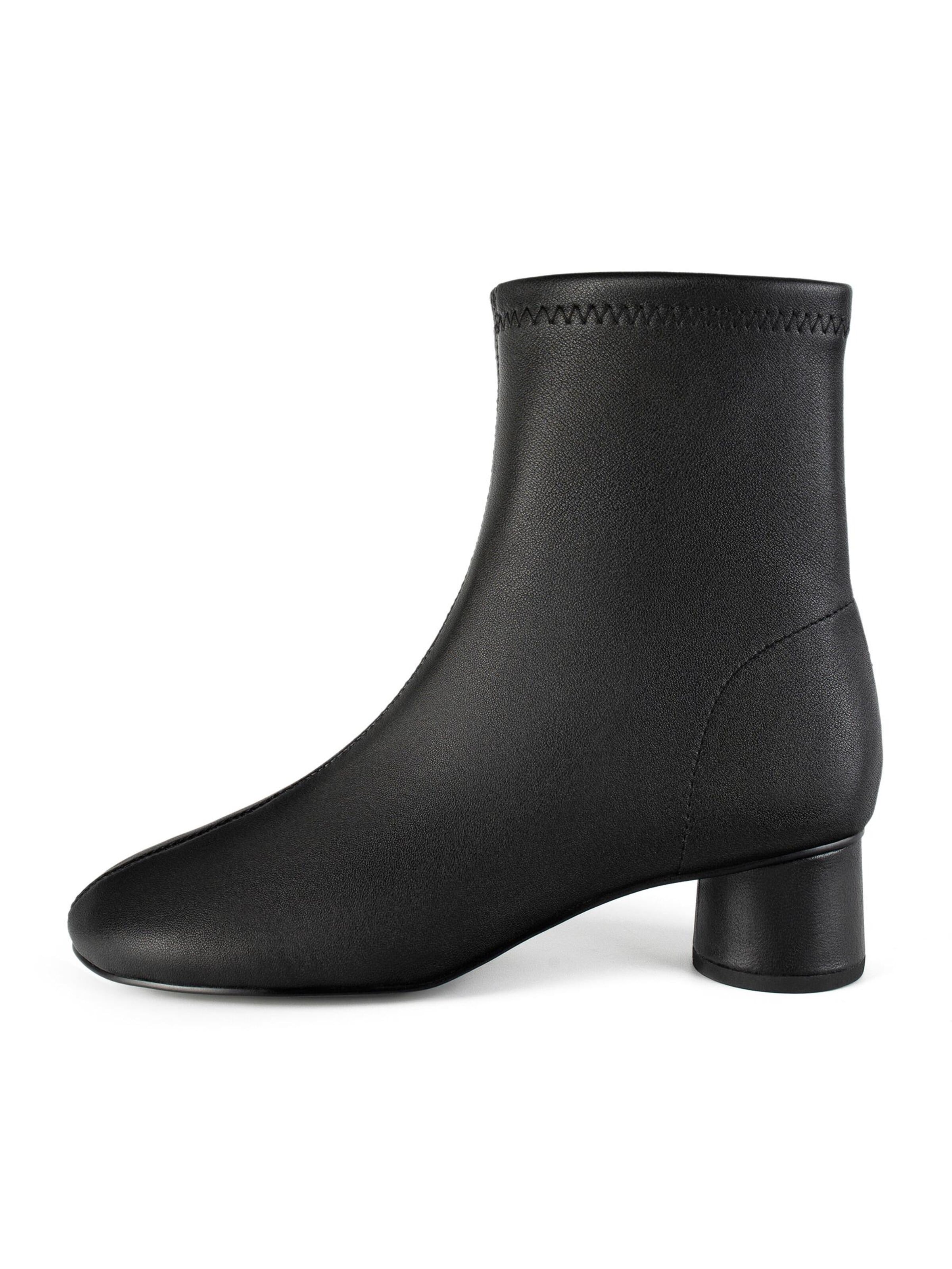 L37 HANDMADE SHOES Ankelstøvler 'LUMINOUS FADE' i sort: forside