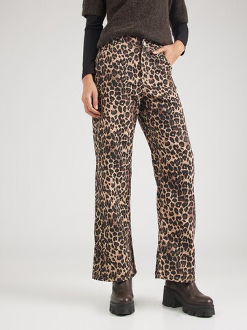 Monki Boot cut Trousers in Beige: front