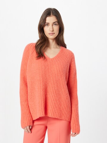 DRYKORN Sweater 'LYNETTE' in Orange: front