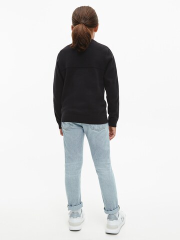 Calvin Klein Jeans Pullover 'INTARSIA' in Schwarz