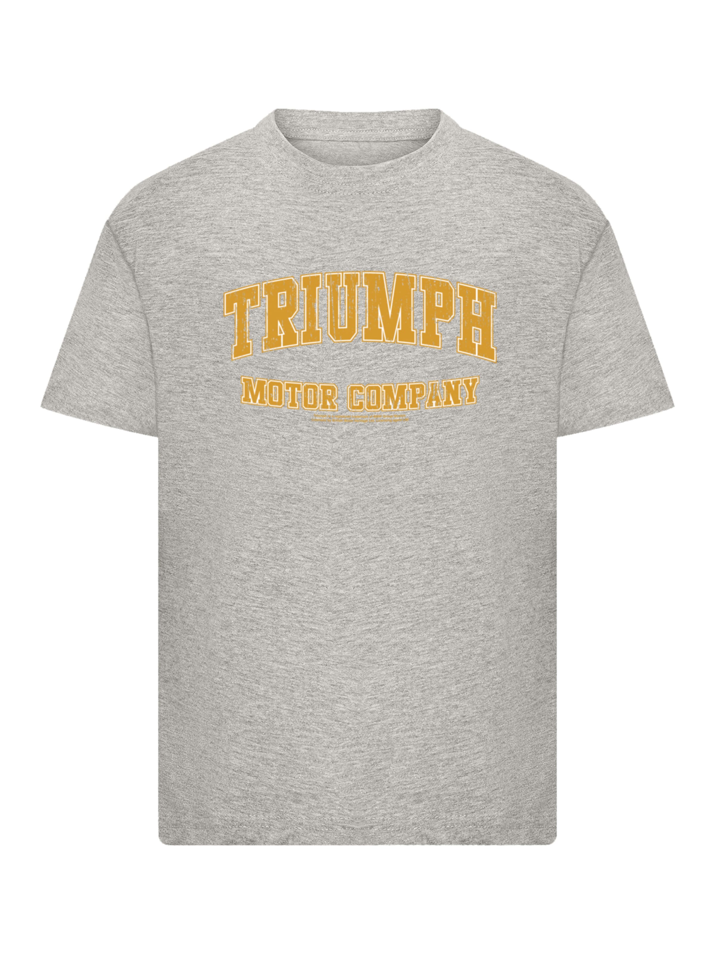 T-Shirt 'British Motor Heritage Triumph Motor Company' F4NT4STIC en gris : devant