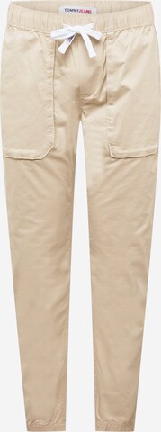 Tommy Jeans Zúžený Kalhoty 'Scanton' – béžová: přední strana