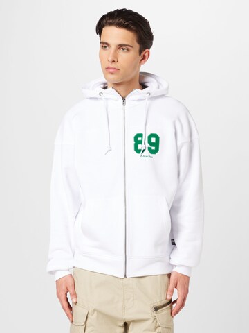 G-STAR Sweatjacke in Weiß: Vorderseite