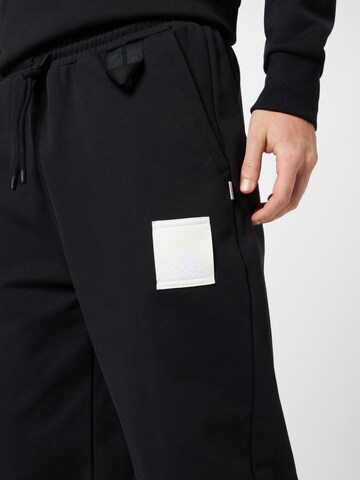 ADIDAS SPORTSWEARTapered Sportske hlače 'Lounge Heavy French Terry' - crna boja