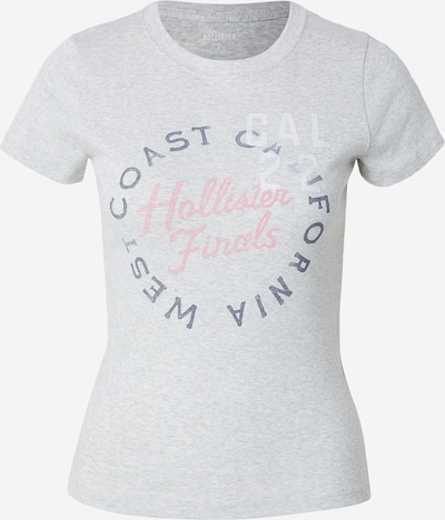 HOLLISTER Majica 'YEAR OF YOU' u tamno plava / siva melange / roza / bijela, Pregled proizvoda