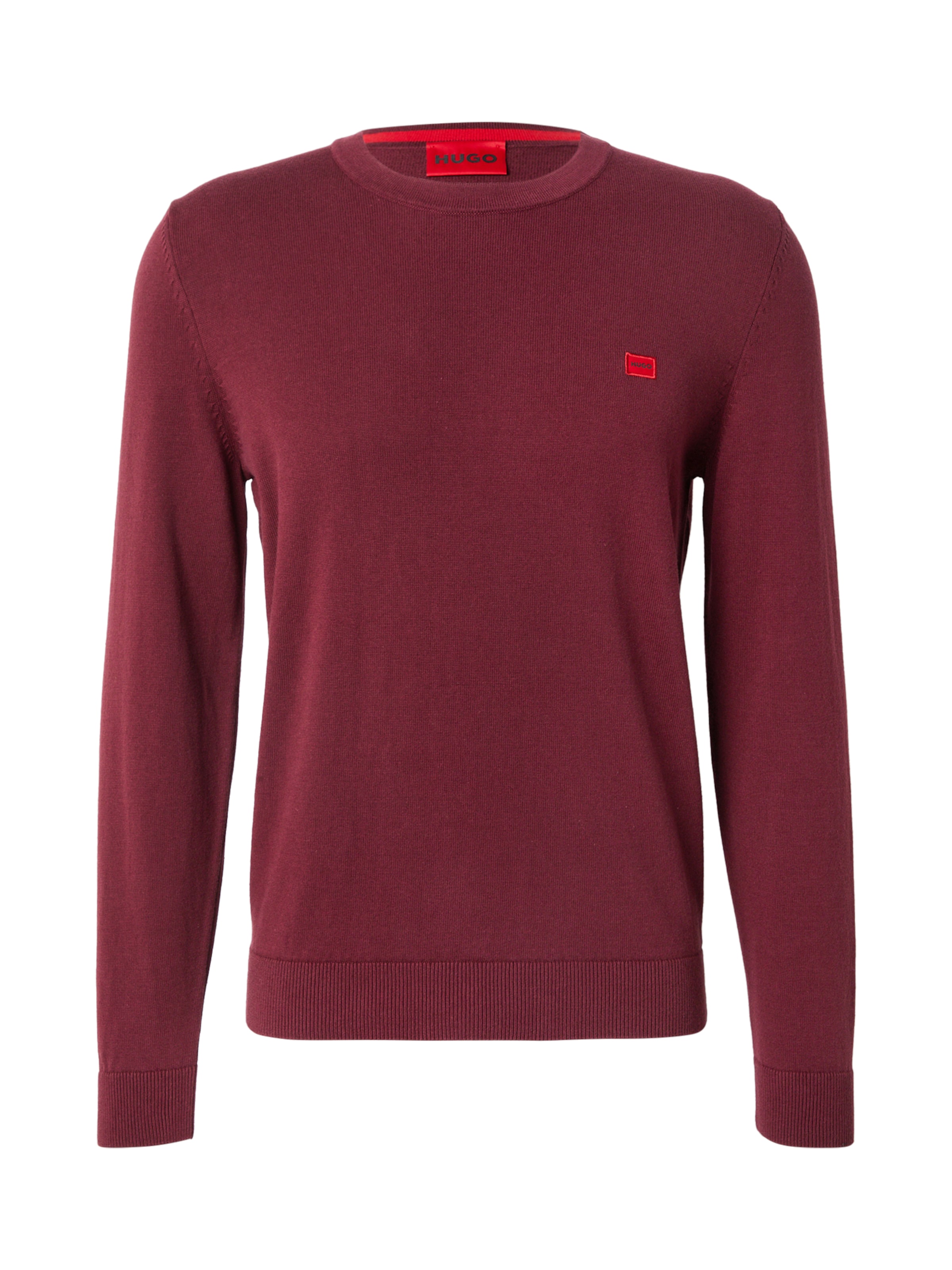 HUGO Trui &#x27;San Cassius-C1&#x27; in Rood: voorkant