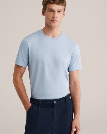 WE Fashion - Camiseta en azul: frente