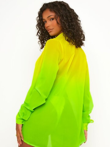 Moda Minx Blouse 'Club Tropicana' in Groen