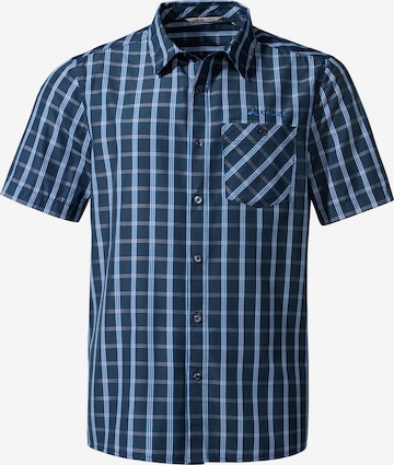 VAUDE Regular fit Athletic Button Up Shirt in Blue: front