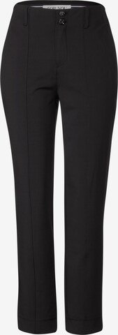 STREET ONE Slimfit Chinohose in Schwarz: predná strana