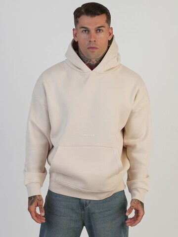 Sweat-shirt SikSilk en beige : devant