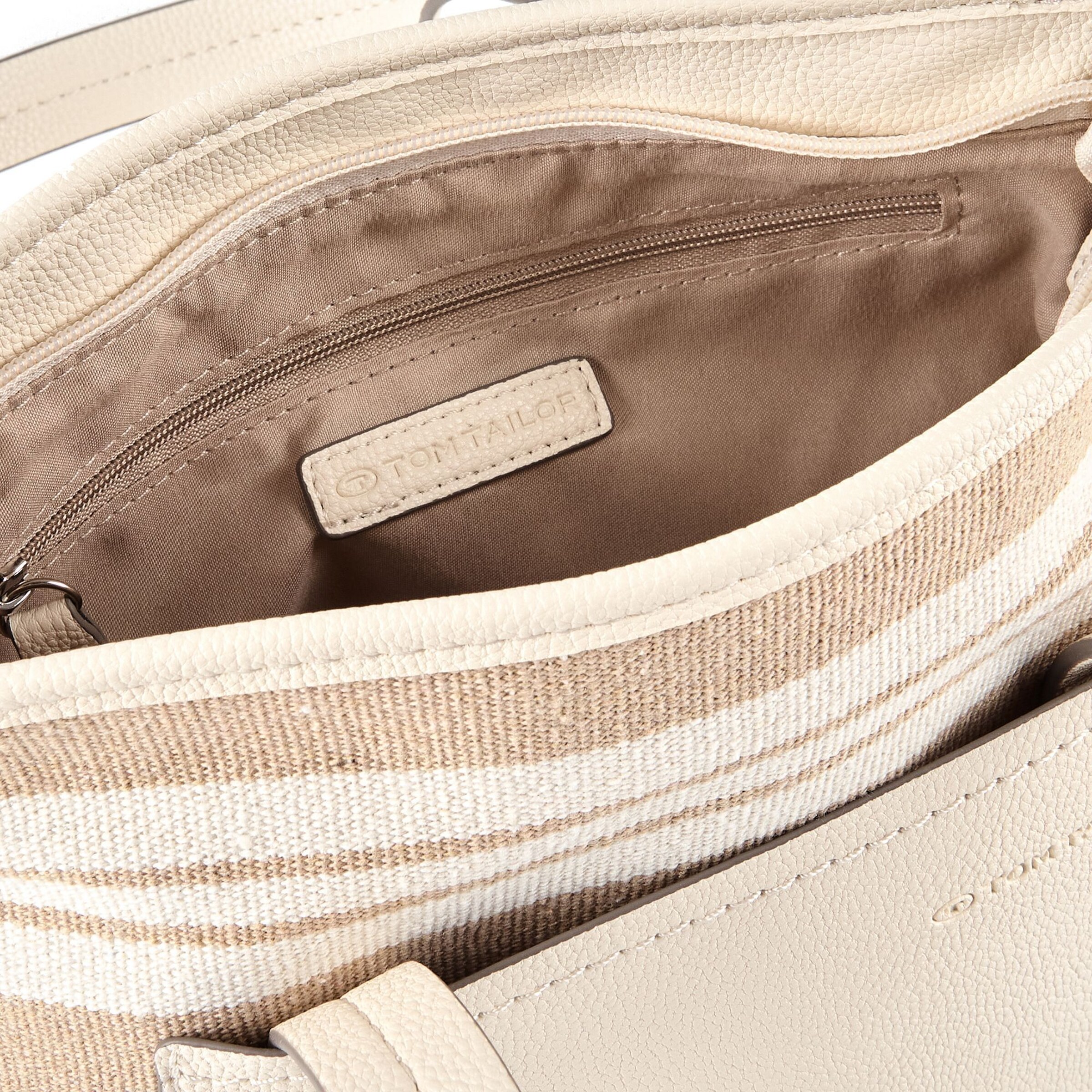 Cabas 'Elodie' TOM TAILOR en blanc