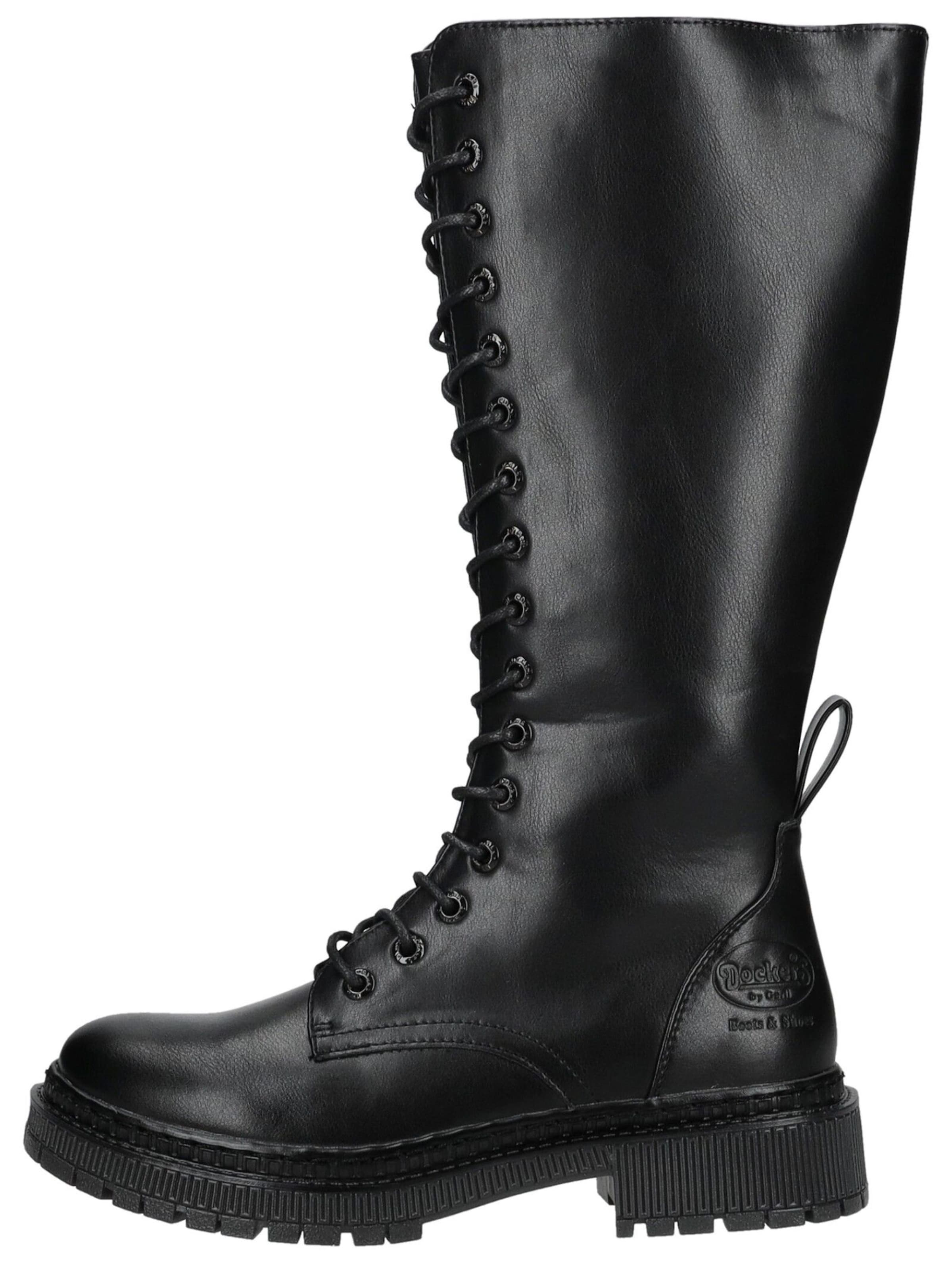 Dockers by Gerli Lace-Up Boots in Black