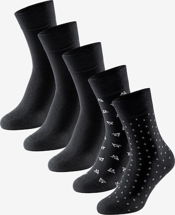 Chaussettes ' Bluebird ' SCHIESSER en noir : devant