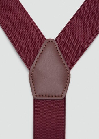 MANGO MAN Suspenders in Red