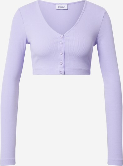 WEEKDAY Strickjacke 'Teegan' en helllila, Vue avec produit