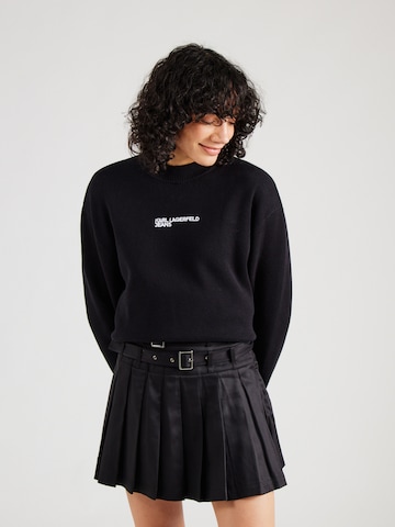 Pull-over KARL LAGERFELD JEANS en noir : devant