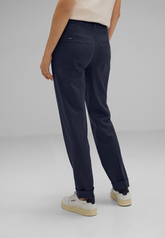 STREET ONE Slimfit Chinohose in Blau