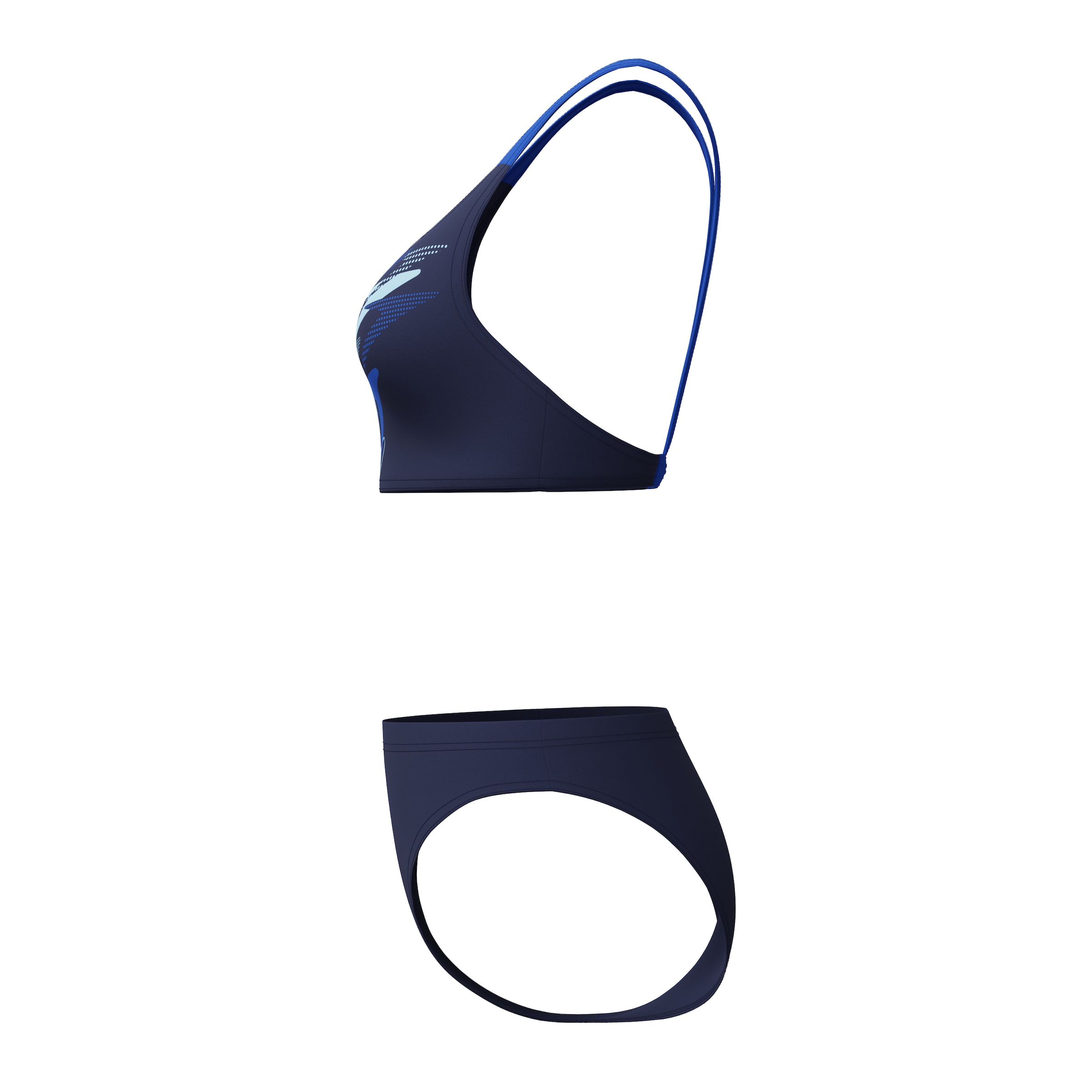 SPEEDO Bralette Sports Bikini in Blue