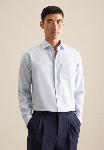 Coupe regular Chemise business SEIDENSTICKER en bleu : devant