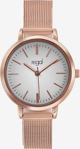 Montre à affichage analogique Lucardi en or : devant