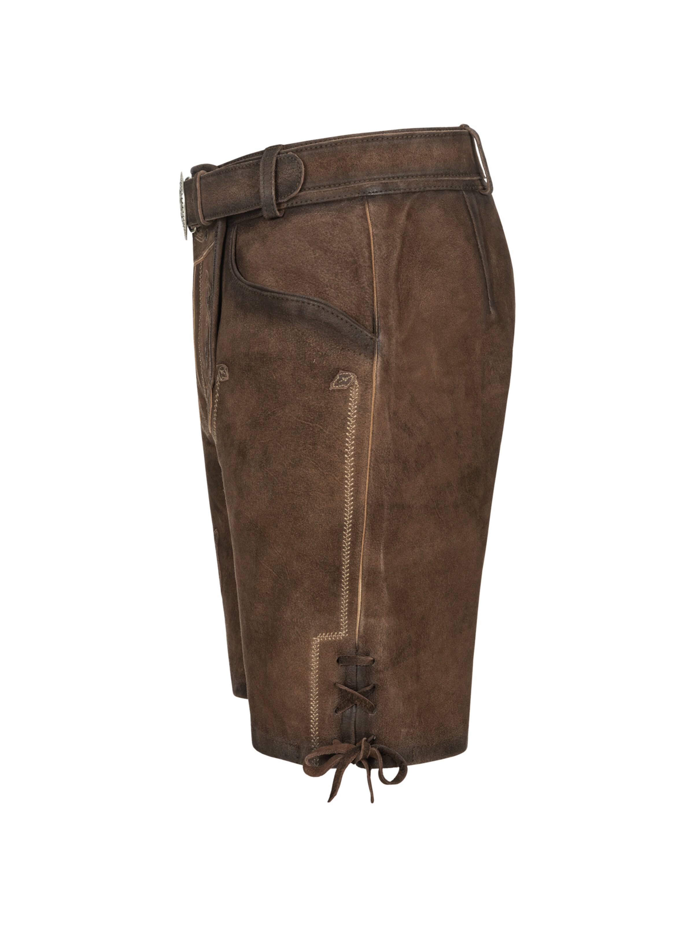 Krüger Buam Regular Traditional pants ' Werner ' in Brown