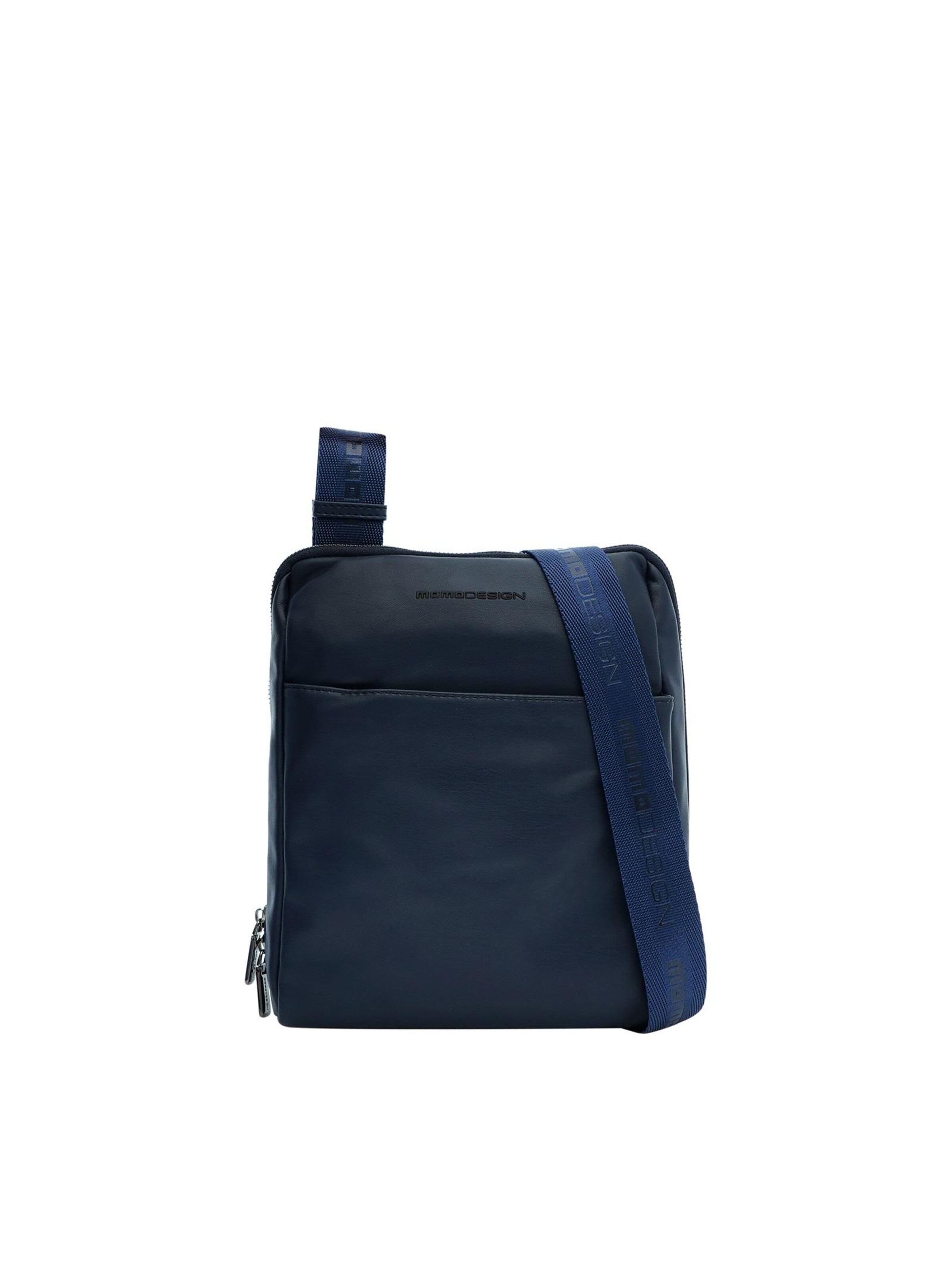 Borsa a tracolla 'Borsa a Tracolla Uomo Momo Design Poliestere Chiusura Zip 24x28cm' di Momo Design in blu: frontale