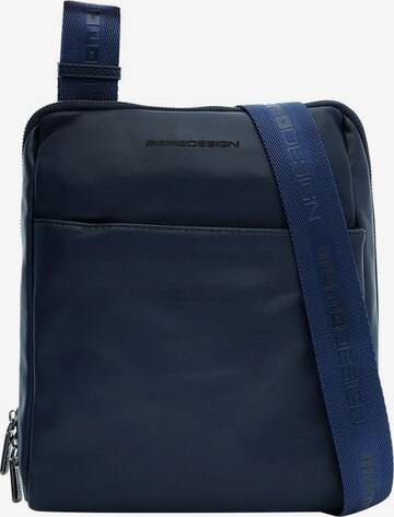 Borsa a tracolla 'Borsa a Tracolla Uomo Momo Design Poliestere Chiusura Zip 24x28cm' di Momo Design in blu: frontale
