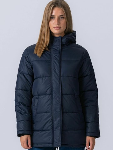 Veste d’hiver ' Long Puffer ' TEESHOPPEN en bleu : devant