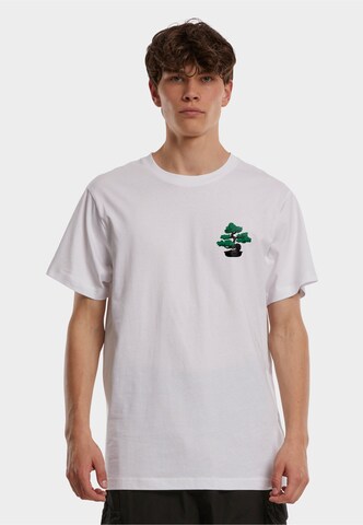 T-Shirt 'Money Tree Perfect Place For Shade' Mister Tee en blanc