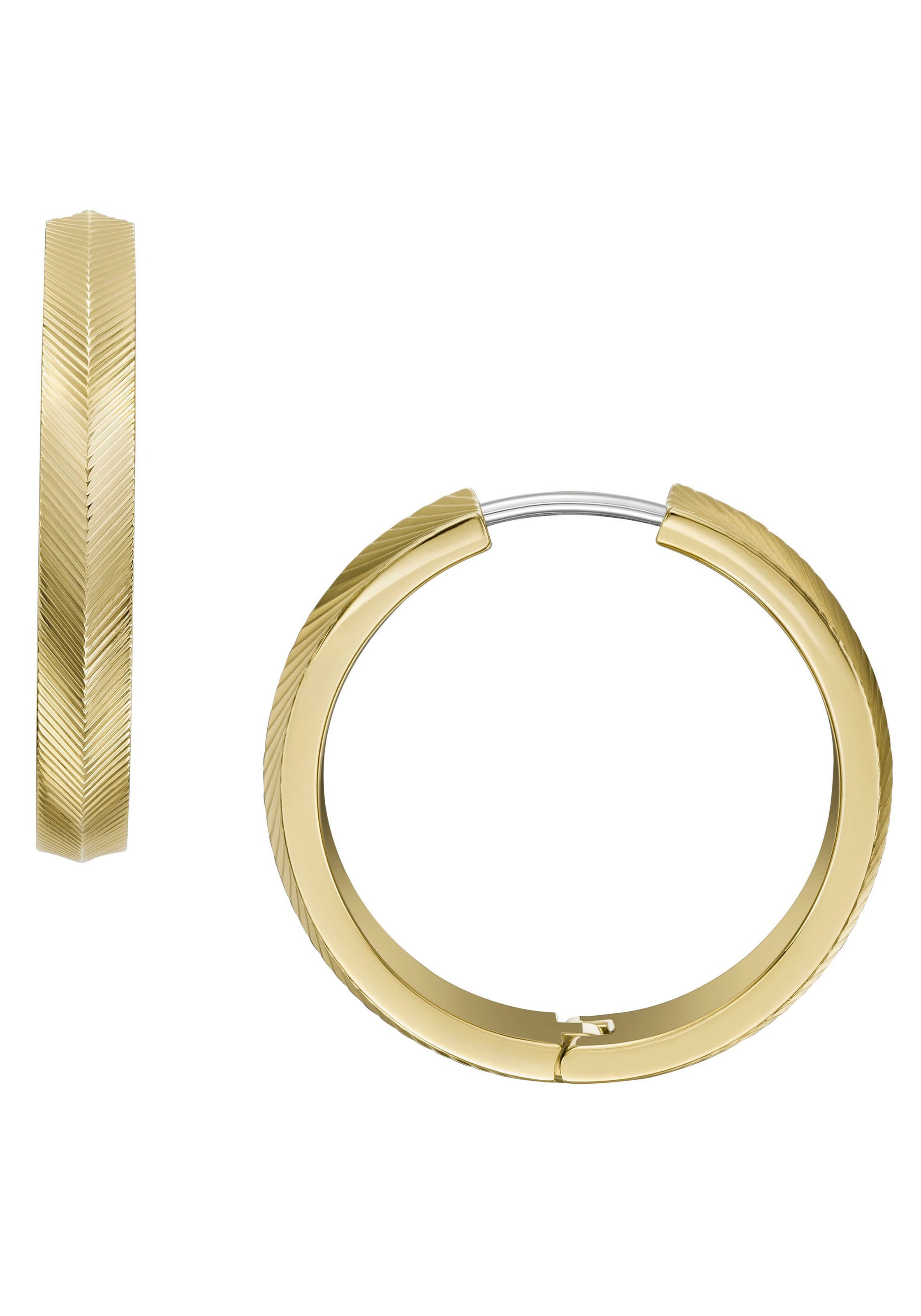 FOSSIL Oorbellen in Goud: voorkant