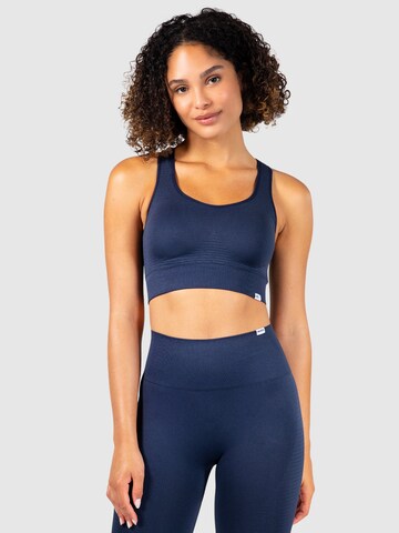 Bustier Soutien-gorge de sport 'Cleo' Smilodox en bleu : devant