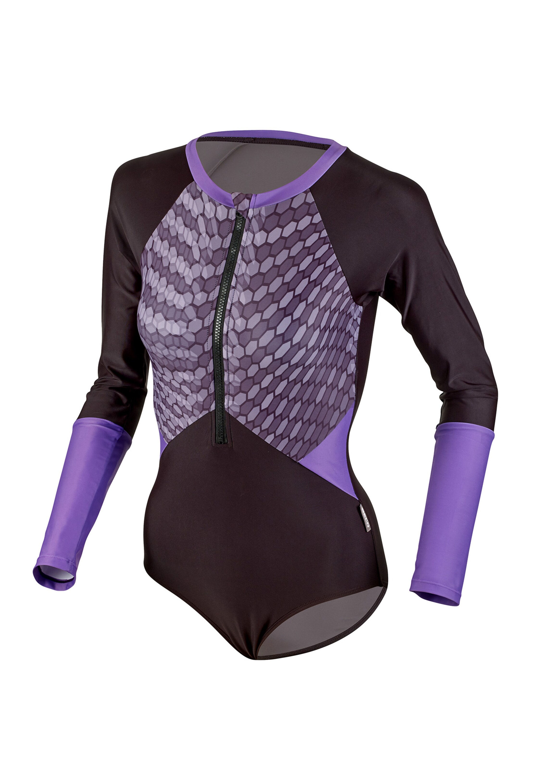 BECO the world of aquasports Bralette Swimsuit 'Hexagon' in Purple