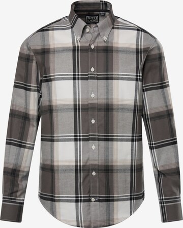 STHUGE Regular fit Button Up Shirt in Grey: front