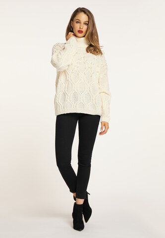 Pull-over faina en blanc