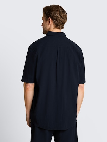 TOM TAILOR Comfort fit Button Up Shirt in Blue