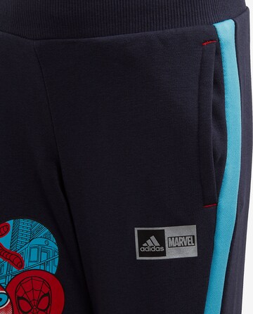 ADIDAS PERFORMANCE Tapered Workout Pants in Blue