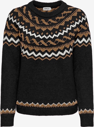 Pull-over 'ONLISLE' ONLY en noir : devant