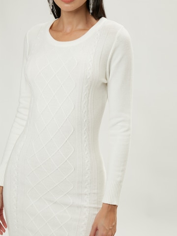 Influencer Knit dress in White