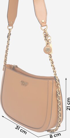 GUESS Shoulder Bag 'ABEY' in Brown