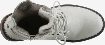 MUSTANG Lace-Up Ankle Boots in White